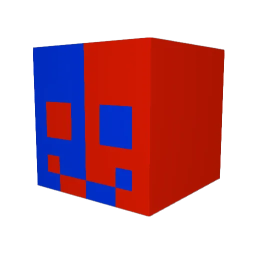 SkribbleScrabble Minecraft avatar head, 3D render