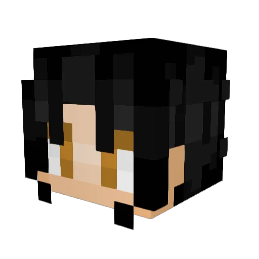 Skridax Minecraft avatar head, 3D render