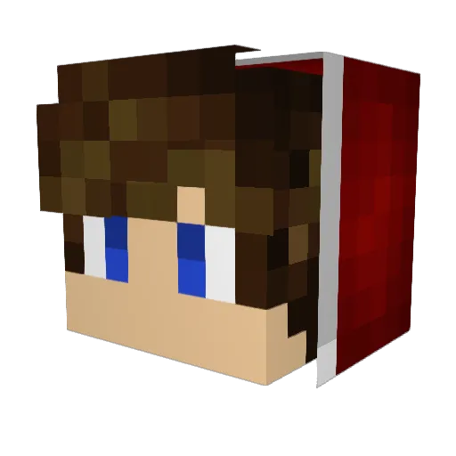 Skrillix180 Minecraft avatar head, 3D render
