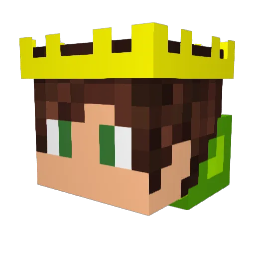 SkriptOn Minecraft avatar head, 3D render