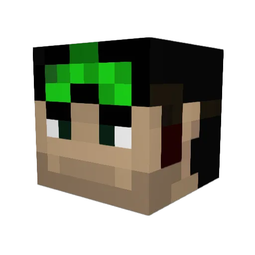 Skripto_ Minecraft avatar head, 3D render
