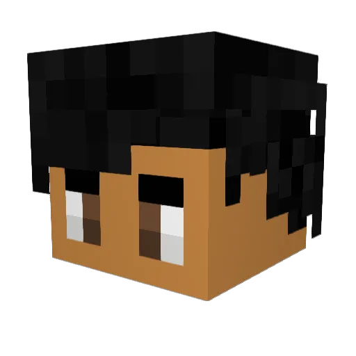 Skritzy Minecraft avatar head, 3D render