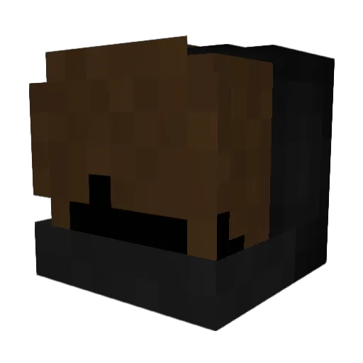 Skriveace Minecraft avatar head, 3D render