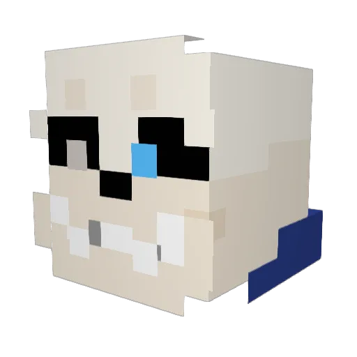 SkronoXX Minecraft avatar head, 3D render