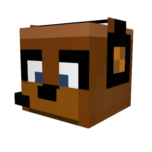 SkrrSkrrBeatz Minecraft avatar head, 3D render
