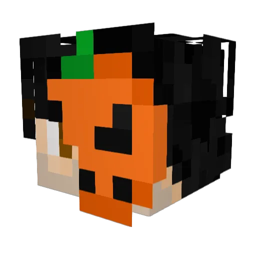 Skrylets Minecraft avatar head, 3D render