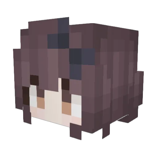 SksJFl Minecraft avatar head, 3D render