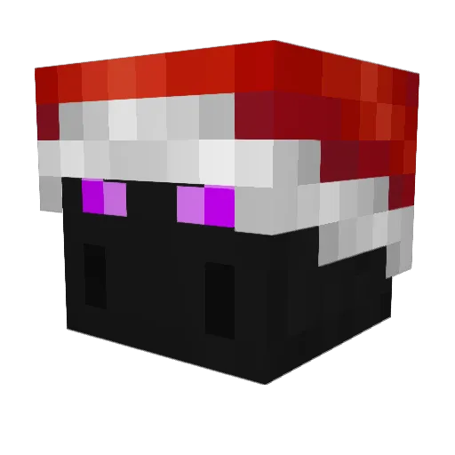 Skuf Minecraft avatar head, 3D render