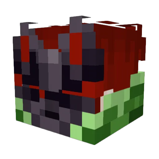 Skuger Minecraft avatar head, 3D render