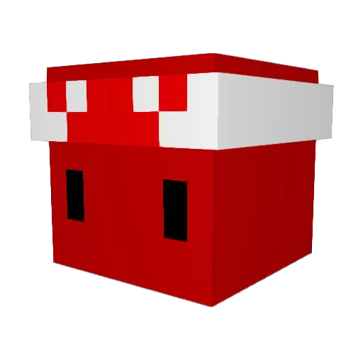 Skuggisen Minecraft avatar head, 3D render