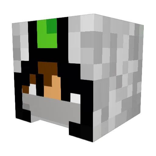 SkulboiAlt1 Minecraft avatar head, 3D render