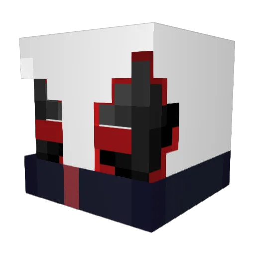 Skulcrusherr_ Minecraft avatar head, 3D render