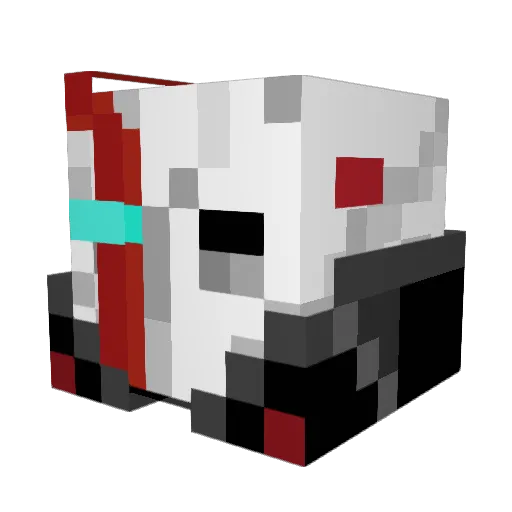 SkullBreaker9000 Minecraft avatar head, 3D render