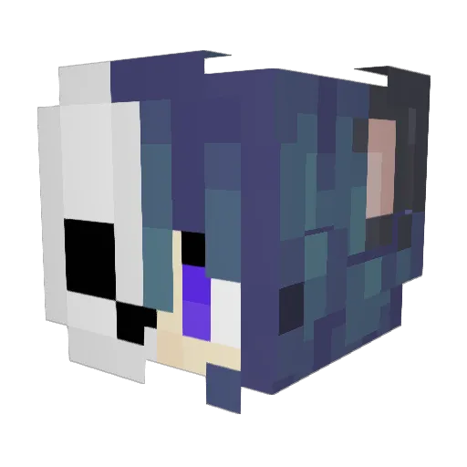 SkullBunny06 Minecraft avatar head, 3D render