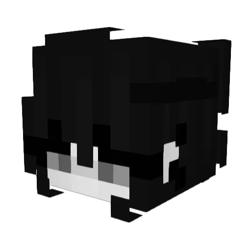SkullChick20 Minecraft avatar head, 3D render