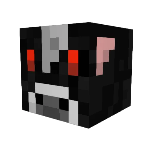 SkullCrusherK Minecraft avatar head, 3D render