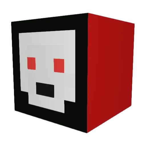 SkullCutter Minecraft avatar head, 3D render