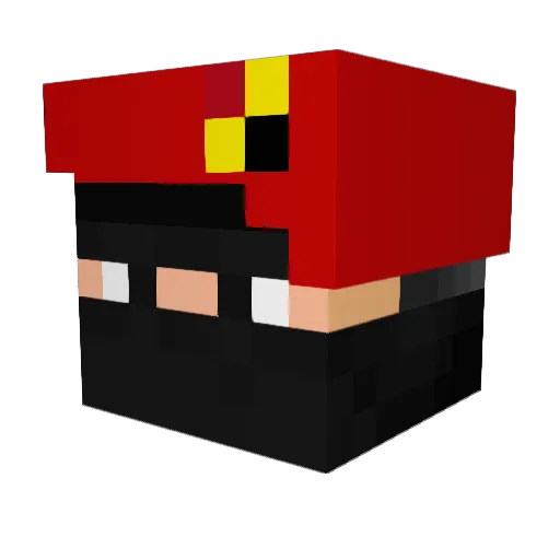 SkullKid3322 Minecraft avatar head, 3D render