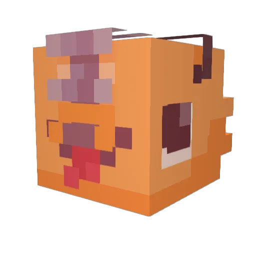 SkullLaz Minecraft avatar head, 3D render