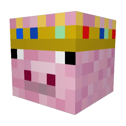 SkullLight Minecraft avatar head, 3D render