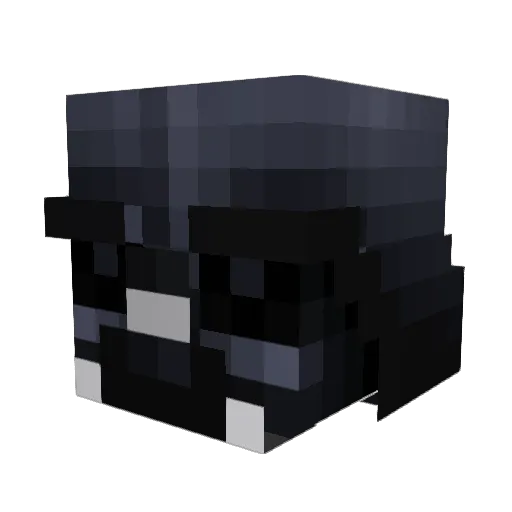 SkullMonk3y Minecraft avatar head, 3D render