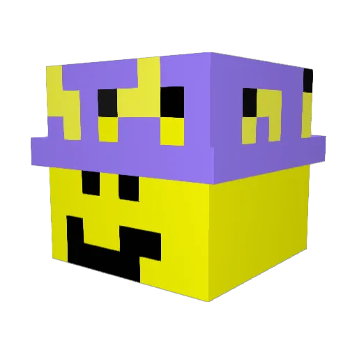 SkullOne_ Minecraft avatar head, 3D render