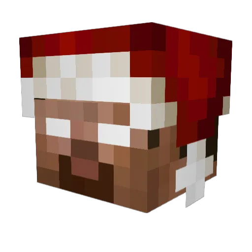 SkullRaiser Minecraft avatar head, 3D render