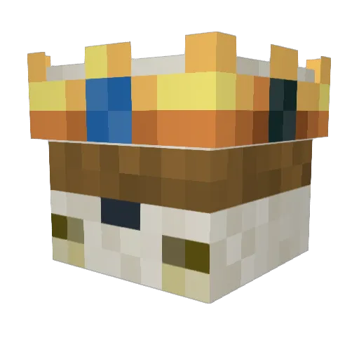 Skull_rain Minecraft avatar head, 3D render