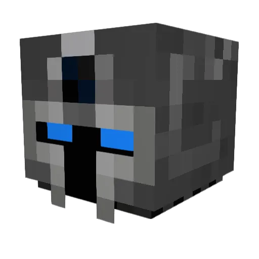 Skullayden Minecraft avatar head, 3D render