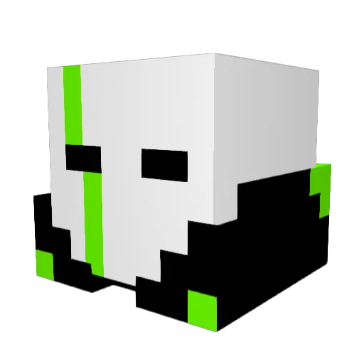 Skullbeast23 Minecraft avatar head, 3D render
