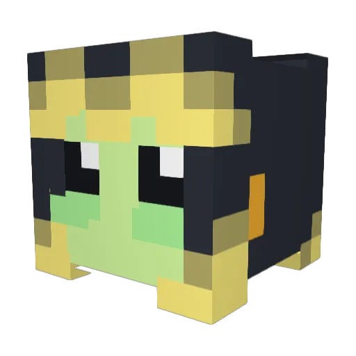 Skullbug Minecraft avatar head, 3D render