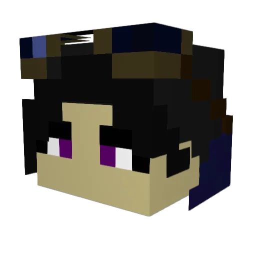 SkulleI Minecraft avatar head, 3D render