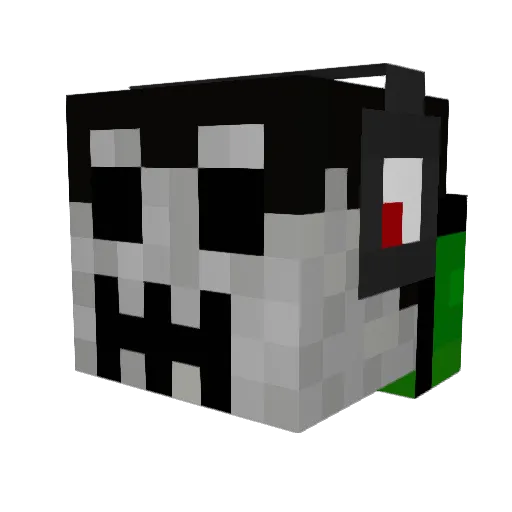 SkullerTheGamer Minecraft avatar head, 3D render
