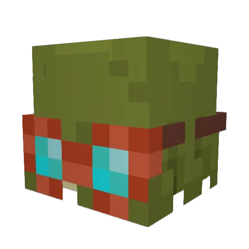 Skullfrazzle Minecraft avatar head, 3D render