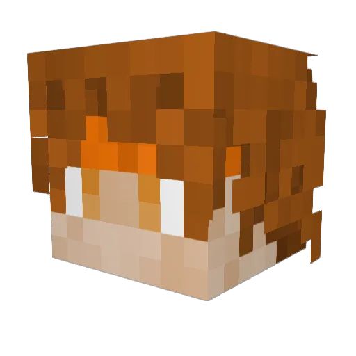Skullgeryt Minecraft avatar head, 3D render