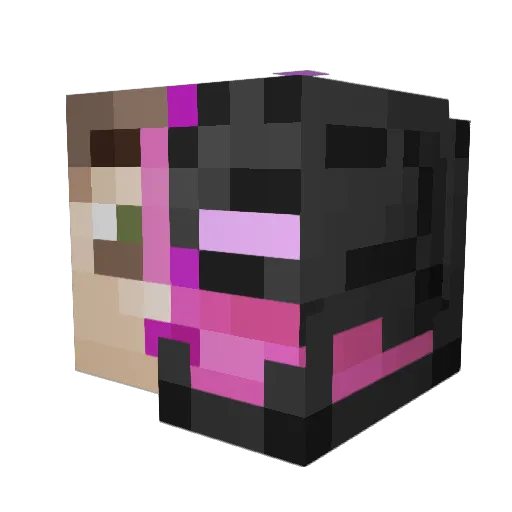 Skullhead68 Minecraft avatar head, 3D render
