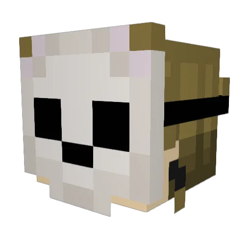Skullify Minecraft avatar head, 3D render