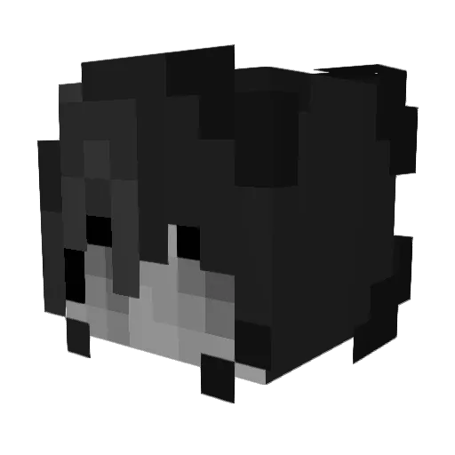 Skullinqx_ Minecraft avatar head, 3D render