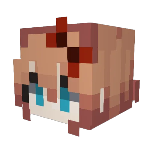 Skullion7671 Minecraft avatar head, 3D render