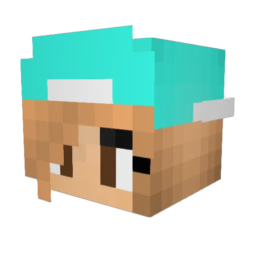 SkullsMarvin Minecraft avatar head, 3D render