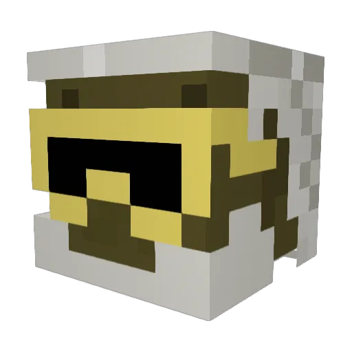 Skully478 Minecraft avatar head, 3D render