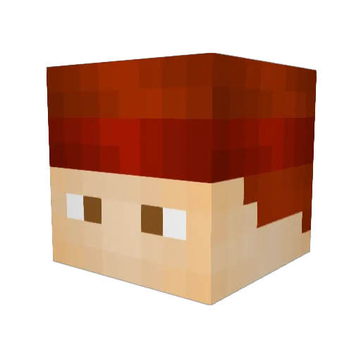 Skully9990 Minecraft avatar head, 3D render