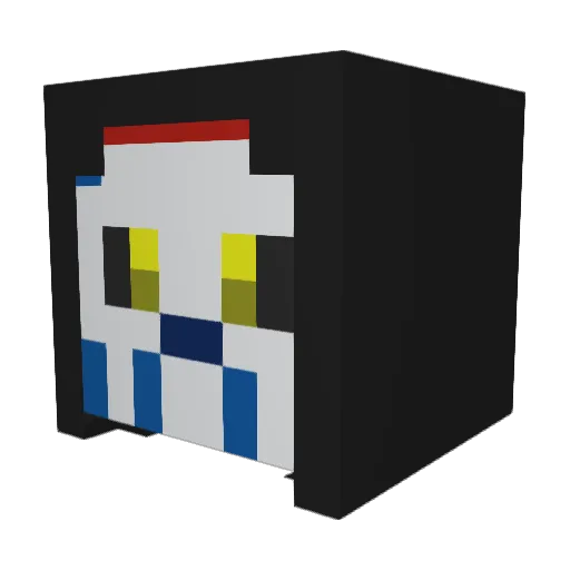 Skully_the_Imp Minecraft avatar head, 3D render