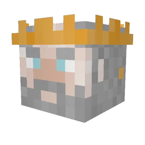 Skullywumper Minecraft avatar head, 3D render
