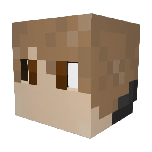 Skumso Minecraft avatar head, 3D render