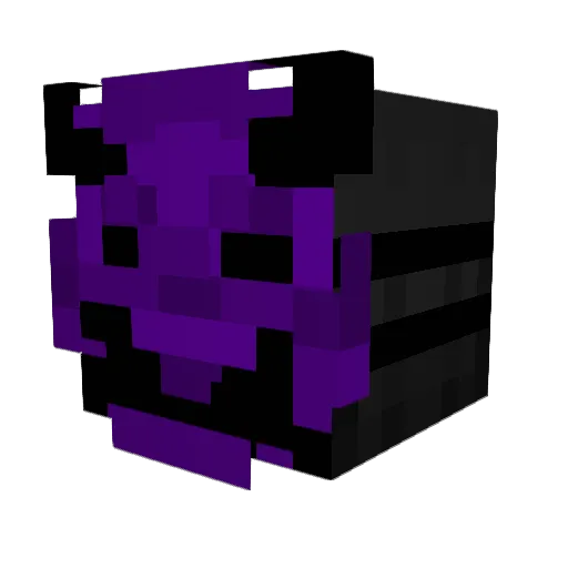 Skuncho Minecraft avatar head, 3D render