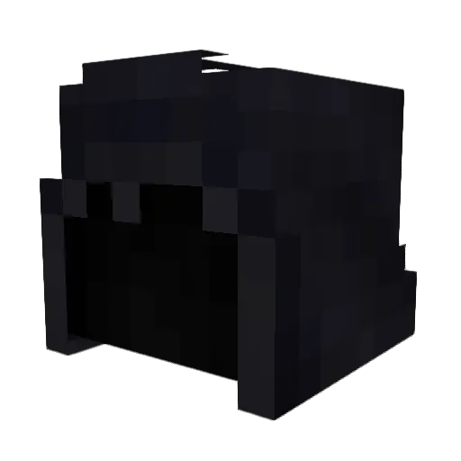 SkunkyFluff Minecraft avatar head, 3D render