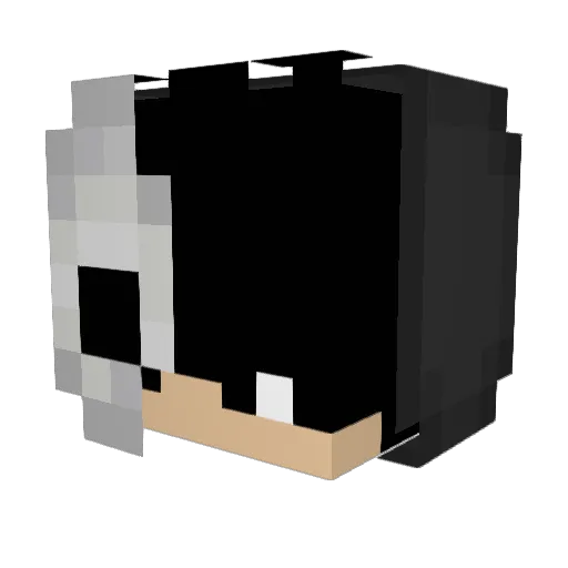 Skurpp Minecraft avatar head, 3D render