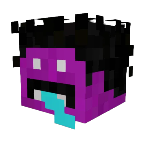 Skuubii Minecraft avatar head, 3D render