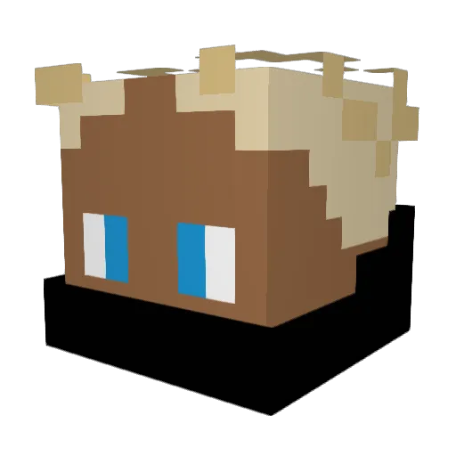 Skuumbold Minecraft avatar head, 3D render